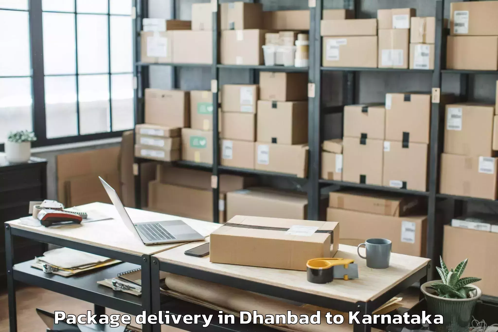 Top Dhanbad to Talikoti Rural Package Delivery Available